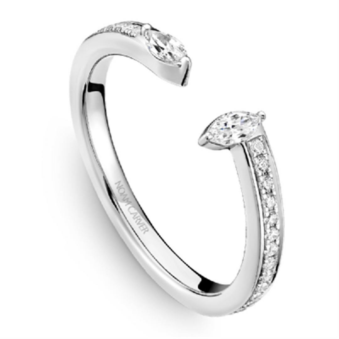 Lady's White Gold Bead Set Diamonds Band
Diamond Shape: Marquise, Round