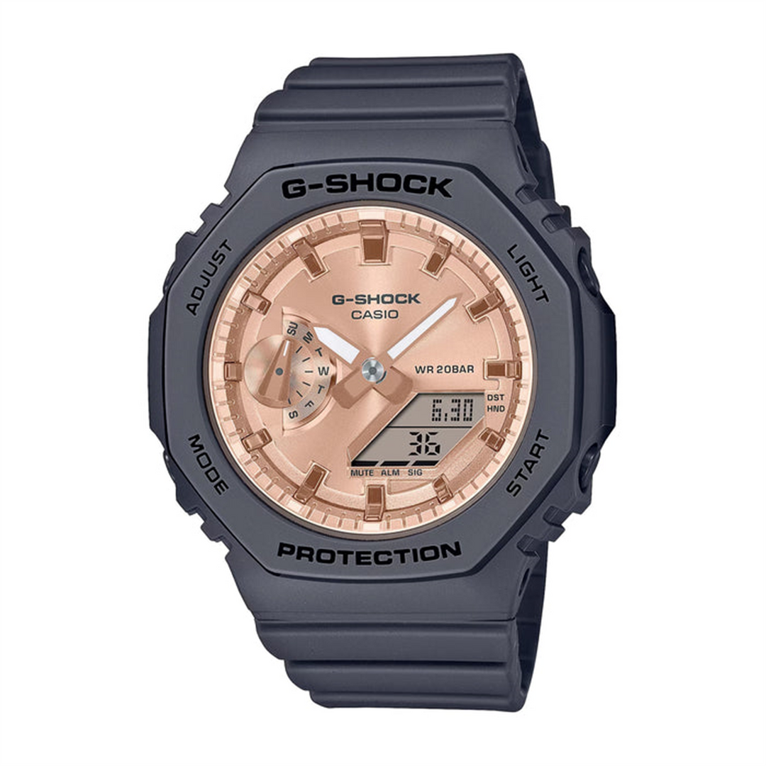 GSHOCK Lady's Carbon/Resin Analogue/Digital Sport Watch with Rose Dial