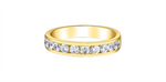 Load image into Gallery viewer, Lady's 14K Yellow Gold Channel Set Diamonds Band
Diamond Shape: Round