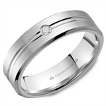 Load image into Gallery viewer, Men's Gold Bevel Diamond Band
