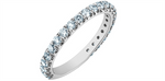 Load image into Gallery viewer, Lady's 14K White Gold Prong Set Lab Diamonds Band
Diamond Shape: Round