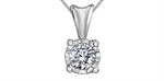 Load image into Gallery viewer, 10K White Gold Diamond Pendant Necklace