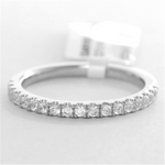 Load image into Gallery viewer, Lady's White Gold Prong Set Diamonds Band
Diamond Shape: Round