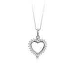 Load image into Gallery viewer, 10K White Gold Heart Pendant Necklace