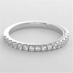 Load image into Gallery viewer, Lady's White Gold Prong Set Diamonds Band
Diamond Shape: Round