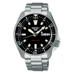 Load image into Gallery viewer, SEIKO5 Men's Stainless Steel Automatic Dress Watch with Black Dial
Co