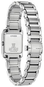 Load image into Gallery viewer, CITIZEN Lady&#39;s Stainless Steel Eco-Drive Dress Watch with White Mother of Pearl Dial
