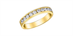 Load image into Gallery viewer, Lady&#39;s 14K Yellow Gold Channel Set Diamonds Band
Diamond Shape: Round
