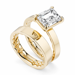 Load image into Gallery viewer, 14K Yellow Gold Solitaire Diamond Engagement Ring Semi-Mount
Fits Cen