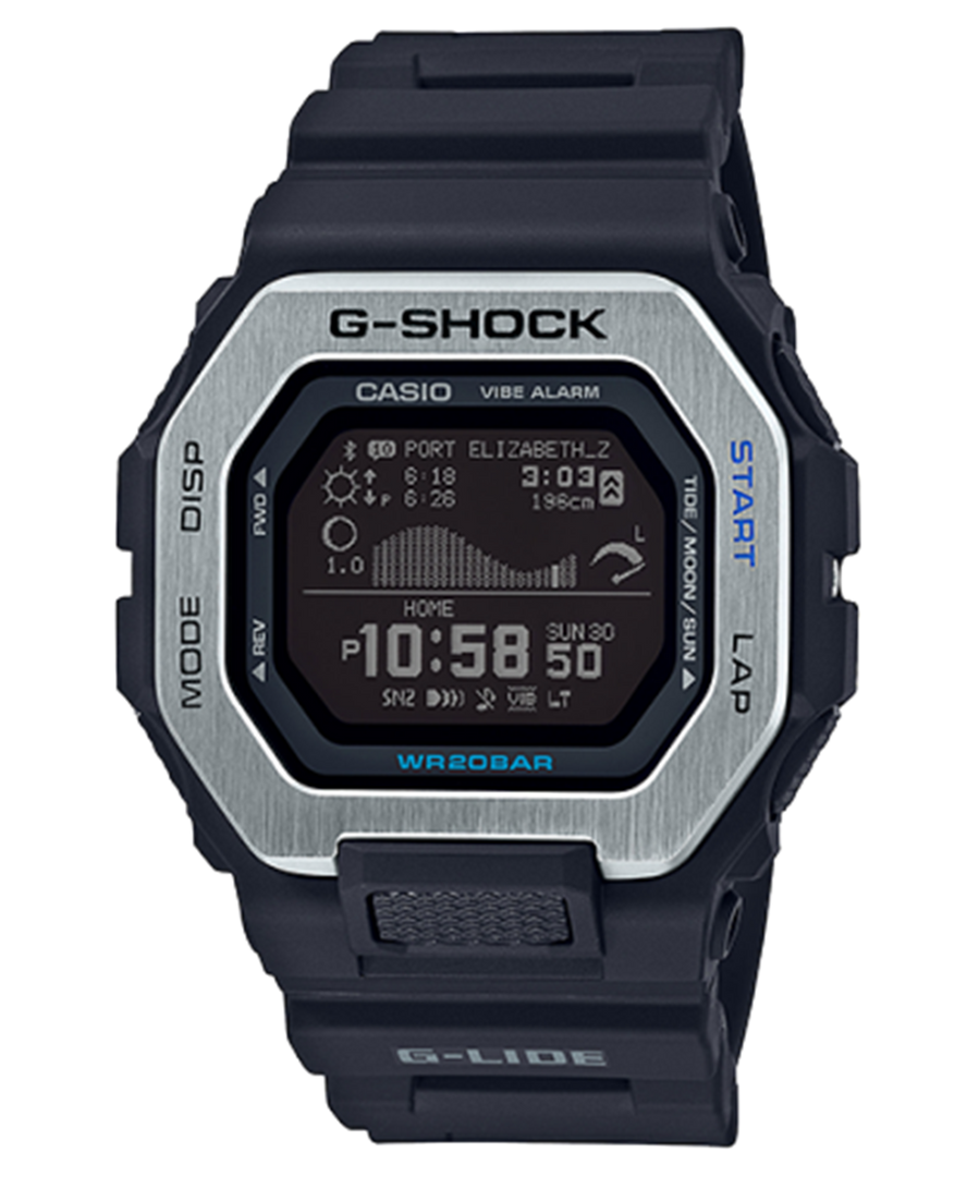 GSHOCK Unisex Resin/Stainless Steel Digital Sport Watch with Black Dial