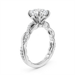 Load image into Gallery viewer, 14K White Gold Intertwined Diamond Engagement Ring Semi-Mount
Fits Ce
