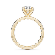 14K Yellow Gold Solitaire Diamond Engagement Ring Semi-Mount
Fits Cen