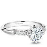 Load image into Gallery viewer, White Gold Vintage Diamond Semi-Mount
