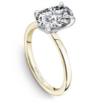 Load image into Gallery viewer, Yellow &amp; White Gold Solitaire Engagement Ring Mount
Fits Centre: 2.00