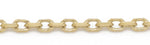 Load image into Gallery viewer, 10K Yellow Gold Solid Cable Link Chain 
Length: 18&quot;
Width: 1mm
