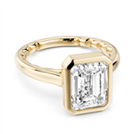 Load image into Gallery viewer, Yellow Gold Solitaire Diamond Engagement Ring Semi-Mount
Fits Centre:
