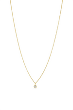 Load image into Gallery viewer, 10K Yellow Gold Lab Diamond Round Polished Pendant Necklace

PENDANT