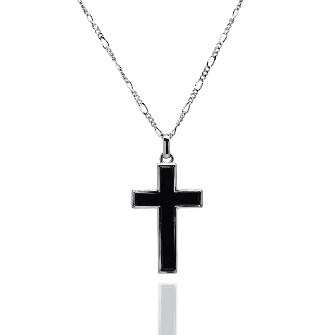 White Sterling Silver Cross Polished Religious Pendant Necklace

PEN