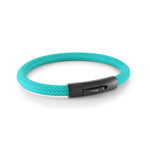 Load image into Gallery viewer, Teal Rubber Stainless Steel 
Length: 8&quot;
