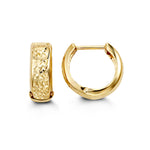 Load image into Gallery viewer, Kid&#39;s 10K Yellow Gold Diamond Cut Huggie Earrings
Collection: Huggies
