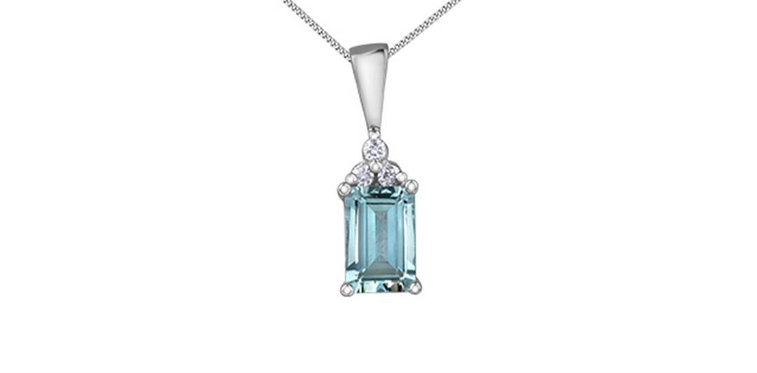 10K White Gold Polished Aqua Diamonds Pendant Necklace

PENDANT
Pri