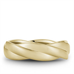 Load image into Gallery viewer, Men's Yellow Gold Beaded Band with Frosted Finish