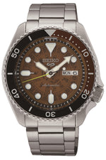 Load image into Gallery viewer, SEIKO5 Men&#39;s Stainless Steel Automatic Sport Watch with Brown Dial
