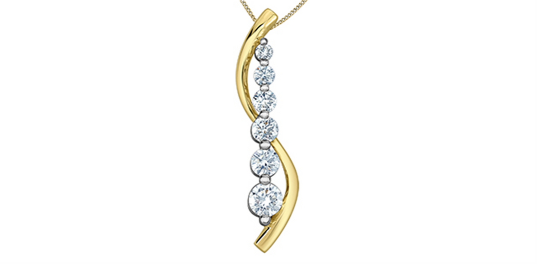 10K Yellow Gold Lab Diamonds Journey Polished Pendant Necklace

PEND