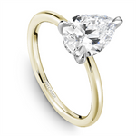 Load image into Gallery viewer, Yellow Gold Hidden Halo Diamond Engagement Ring Semi-Mount
Fits Centr