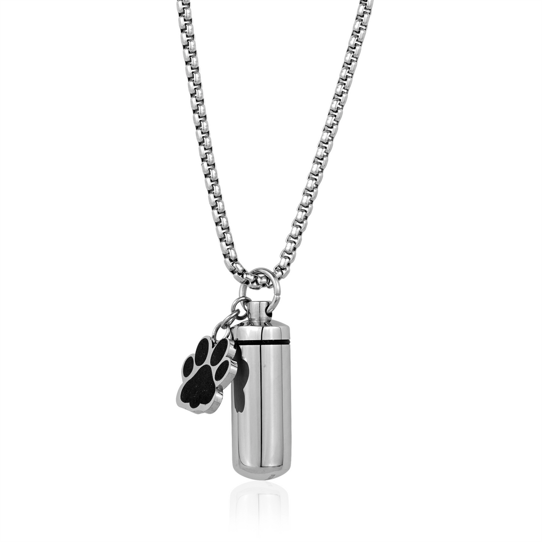 Polished Steel Stainless Steel Tube Ash Holder Pendant Necklace
 
PE