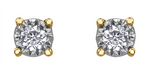 Load image into Gallery viewer, 10K White &amp; Yellow Gold Diamonds Stud Earrings
Total Diamonds: 0.03ct