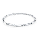 Load image into Gallery viewer, Stainless Steel Paperclip Anklet 
Length: 10&quot;
Width: 4mm
Finish: Po
