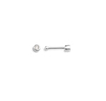 Load image into Gallery viewer, 14K White Gold Nose Stud with Diamond 
Collection: Sparkles
