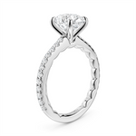 Load image into Gallery viewer, White Gold Side Stones Diamond Engagement Ring Semi-Mount
Fits Centre
