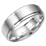 Load image into Gallery viewer, Men&#39;s Gold Stepped Down Edges Band with Satin Finish
