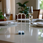 Load image into Gallery viewer, 10K White Gold Bar Dangle Earrings
 
Dimensions: 70mm x 2.3mm