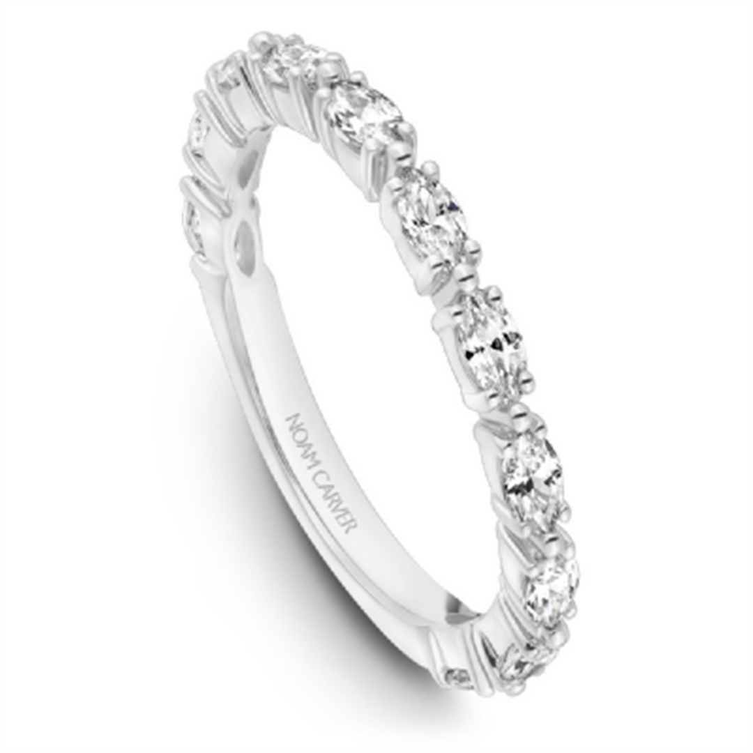 Lady's White Gold Floral Diamonds Band
Diamond Shape: Marquise