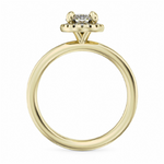 Load image into Gallery viewer, Yellow Gold Hidden Halo Diamond Semi-Mount
