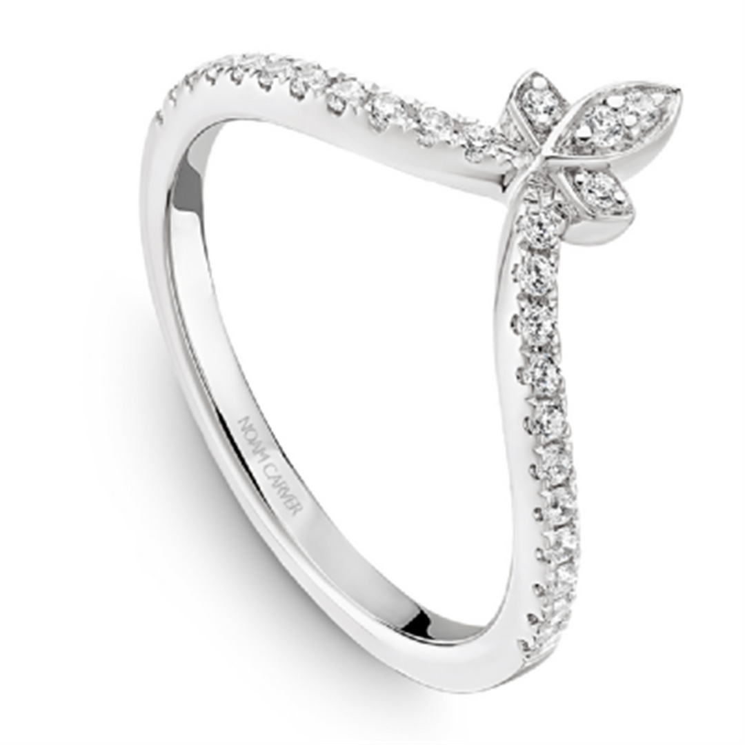 Lady's White Gold Floral Vintage Diamonds Band
Diamond Shape: Round