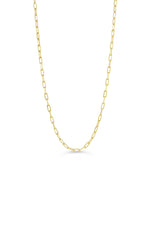 Load image into Gallery viewer, 10K Yellow Gold Paperclip Chain 
Length: 18&quot;- 20&quot;
