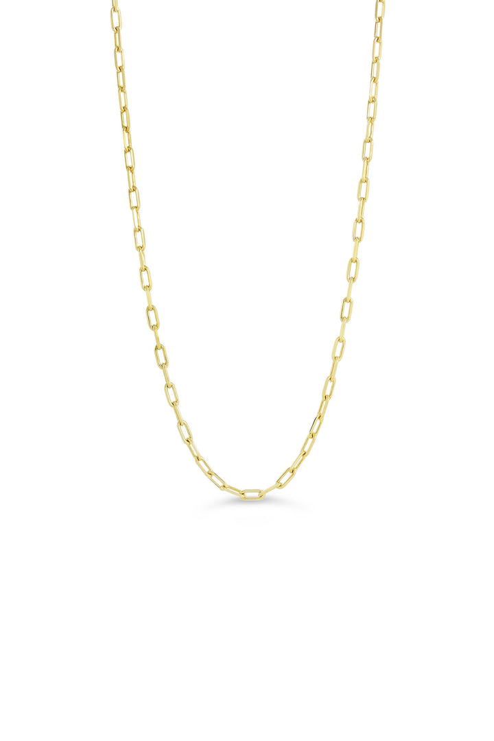 10K Yellow Gold Paperclip Chain 
Length: 18"- 20"