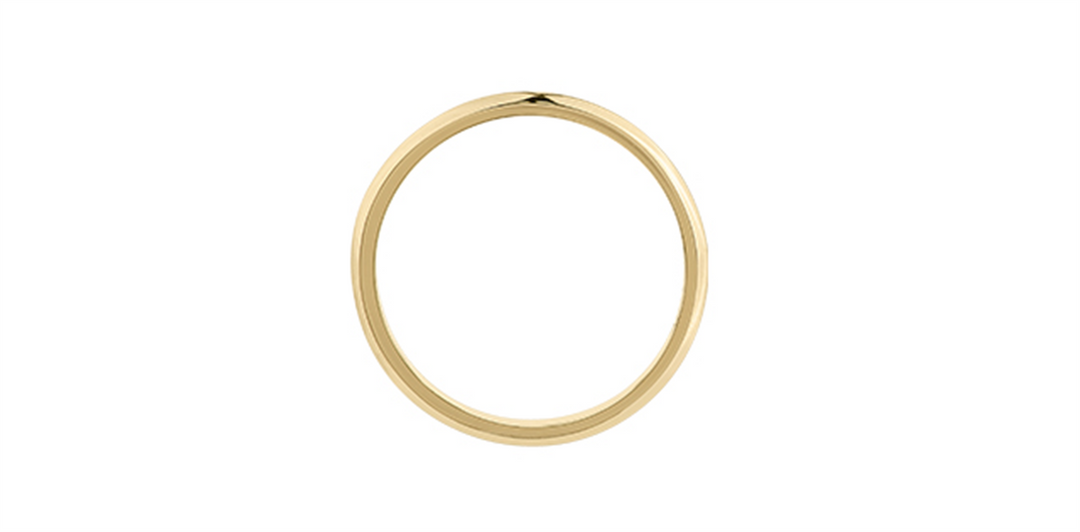 Lady's 10K Yellow Gold Knife-Edge Band