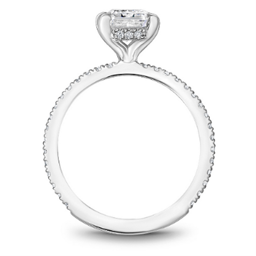 White Gold Side Stones Diamond Semi-Mount