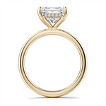 Load image into Gallery viewer, Yellow Gold Hidden Halo Diamond Engagement Ring Semi-Mount
Fits Centr