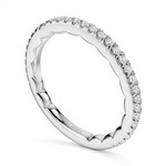 Load image into Gallery viewer, Lady&#39;s White Gold Prong Set Diamonds Band
Diamond Shape: Round
Total
