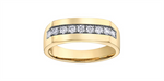 Load image into Gallery viewer, Men&#39;s 10K Yellow Gold Diamond Band
