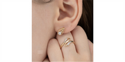 10K White & Yellow Gold Teardrop Diamonds Stud Earrings
Total Diamond