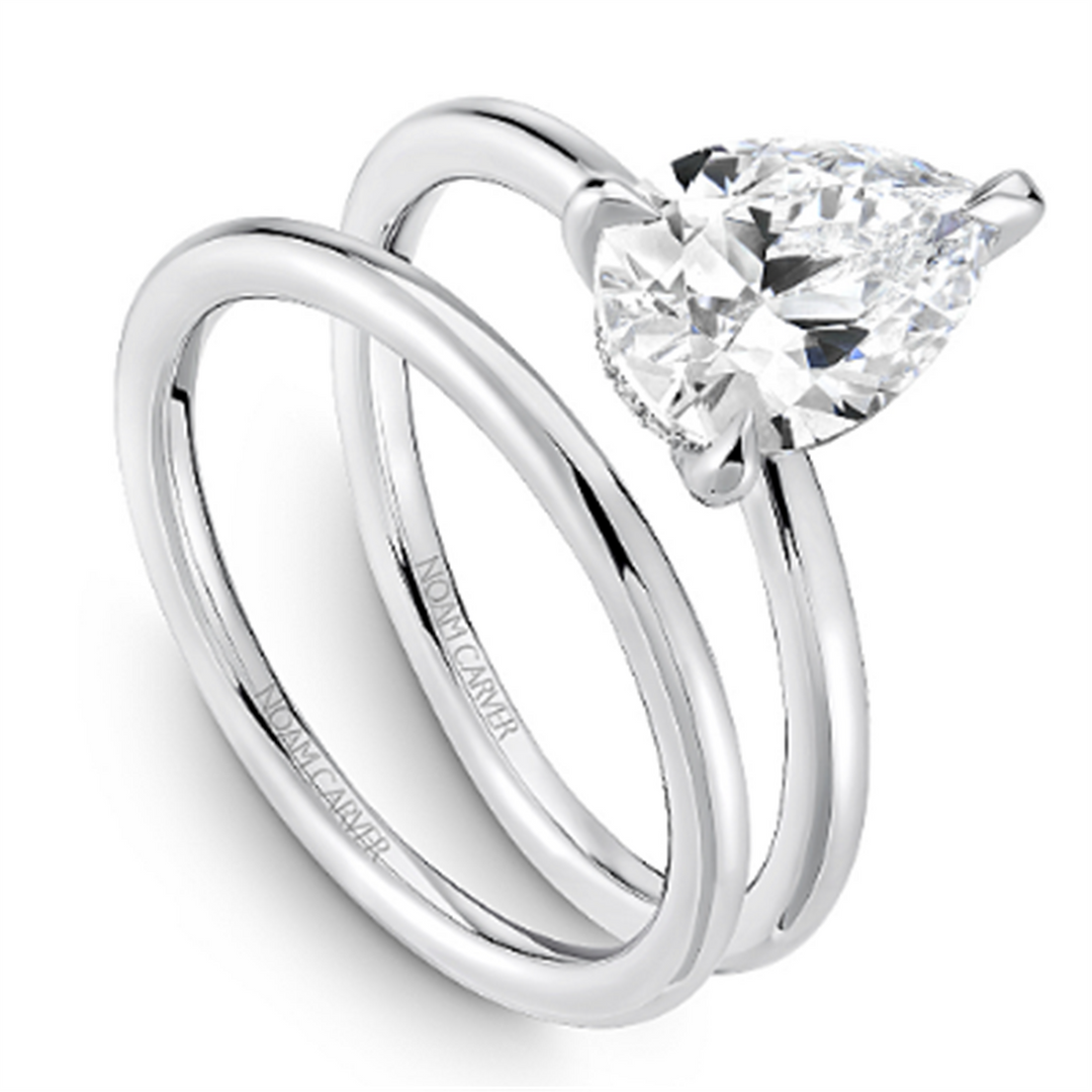 White Gold Solitaire Diamond Semi-Mount