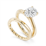 Load image into Gallery viewer, Yellow Gold Solitaire Diamond Engagement Ring Semi-Mount
Fits Centre: