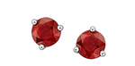 Load image into Gallery viewer, 10K White Gold Rubies Stud Earrings
